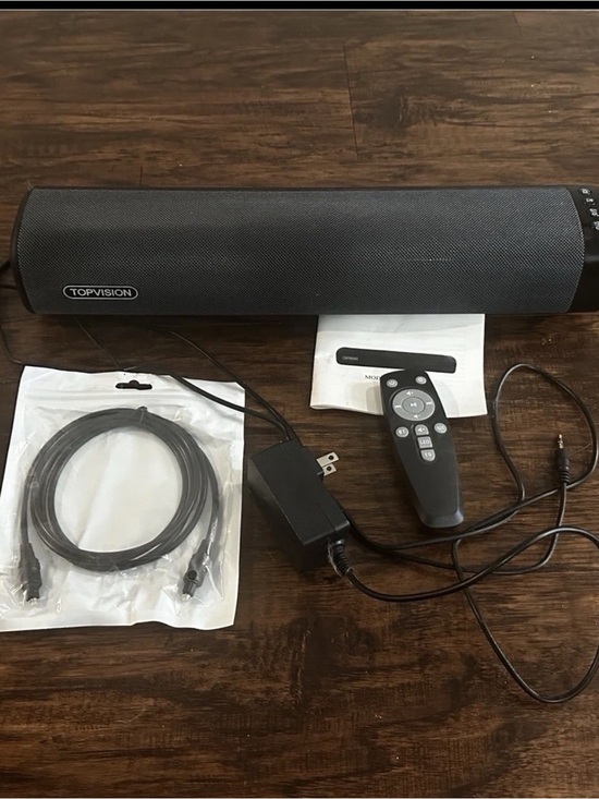 Top Vision Other - Black Soundbar with Remote - Black